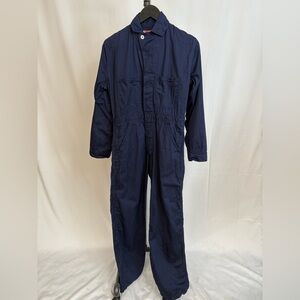 Navy Blue Quilted Jumpsuit with Relaxed Fit